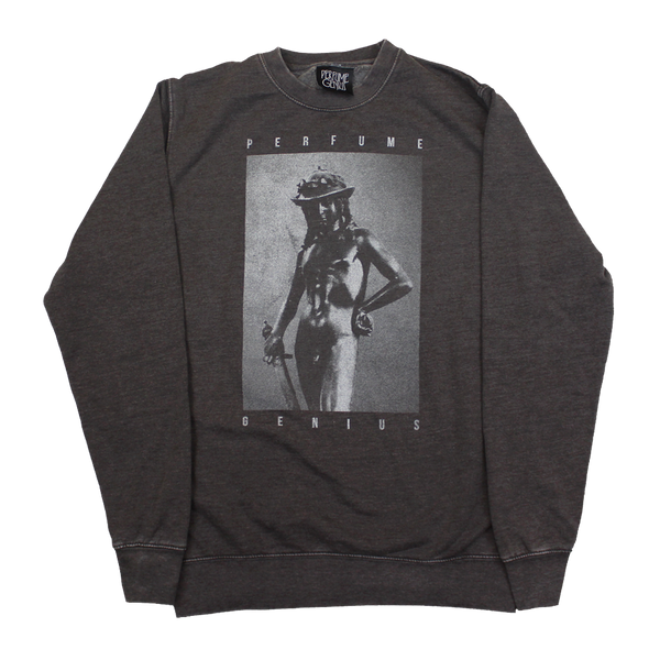 Donatello Crewneck Fleece Sweatshirt, Charcoal