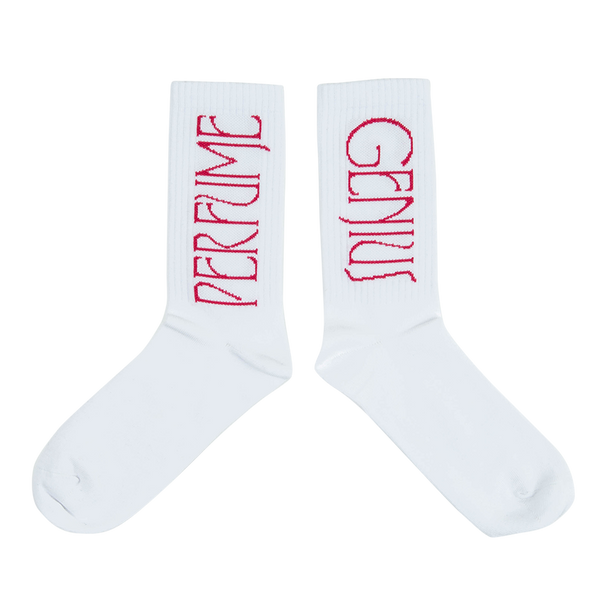Perfume Genius 'Logo' Socks, White