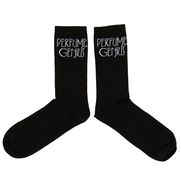 Perfume Genius 'Logo' Socks, Black